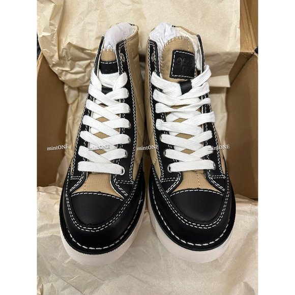 NEW Good News Roopa Quilted Beige+Black Boots size 7 - Picture 4 of 6